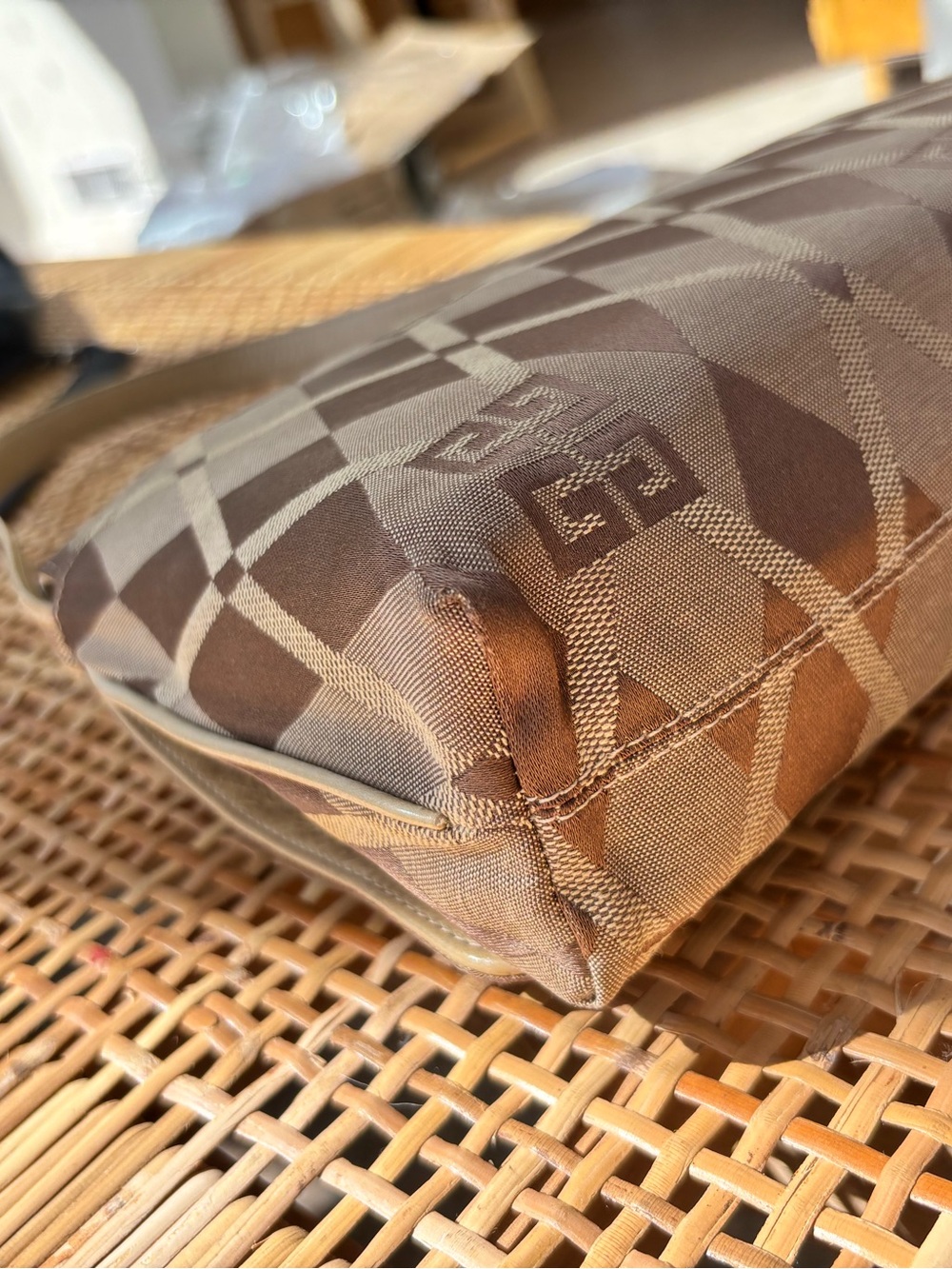 Givenchy Reversible Shoulder Bag | Leather & Monogram Satin | Dust Bag - Picture 7 of 15